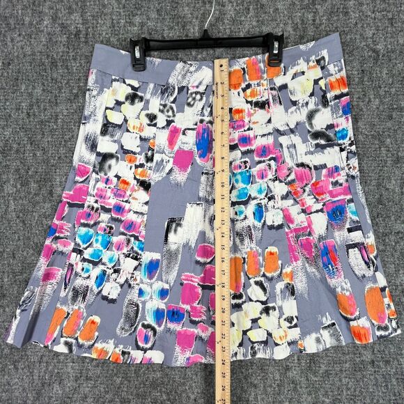 Lane‎ Bryant Skirt Womens 18 Short Above Knee Stretch Abstract Modern Unlined - Picture 8 of 10